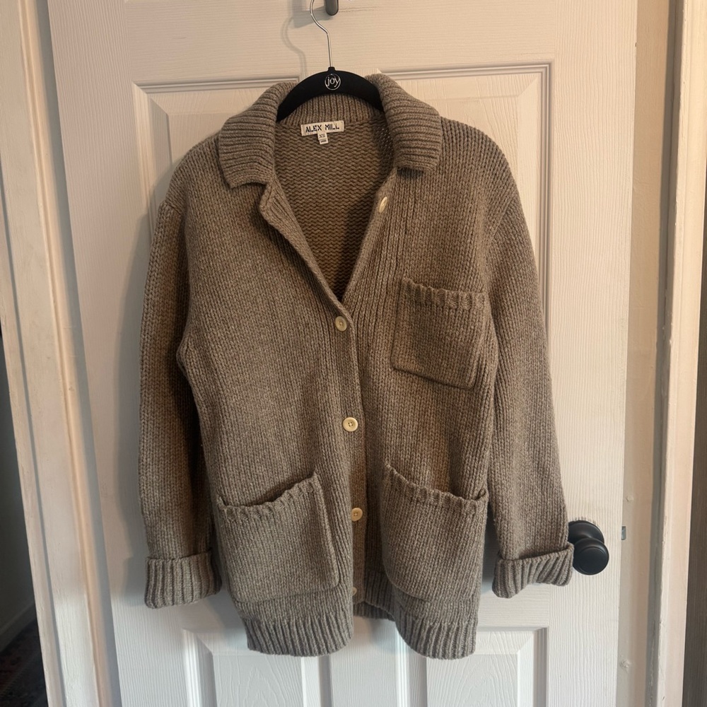 Alex Mill Gray Women's Cardigan - Picture 3 of 9